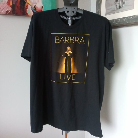 Barbra Streisand Live 2012 Tour black Tee Size 2XL but runs smaller - Picture 1 of 8